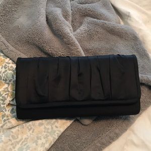 Black Clutch Bag w/ Strap